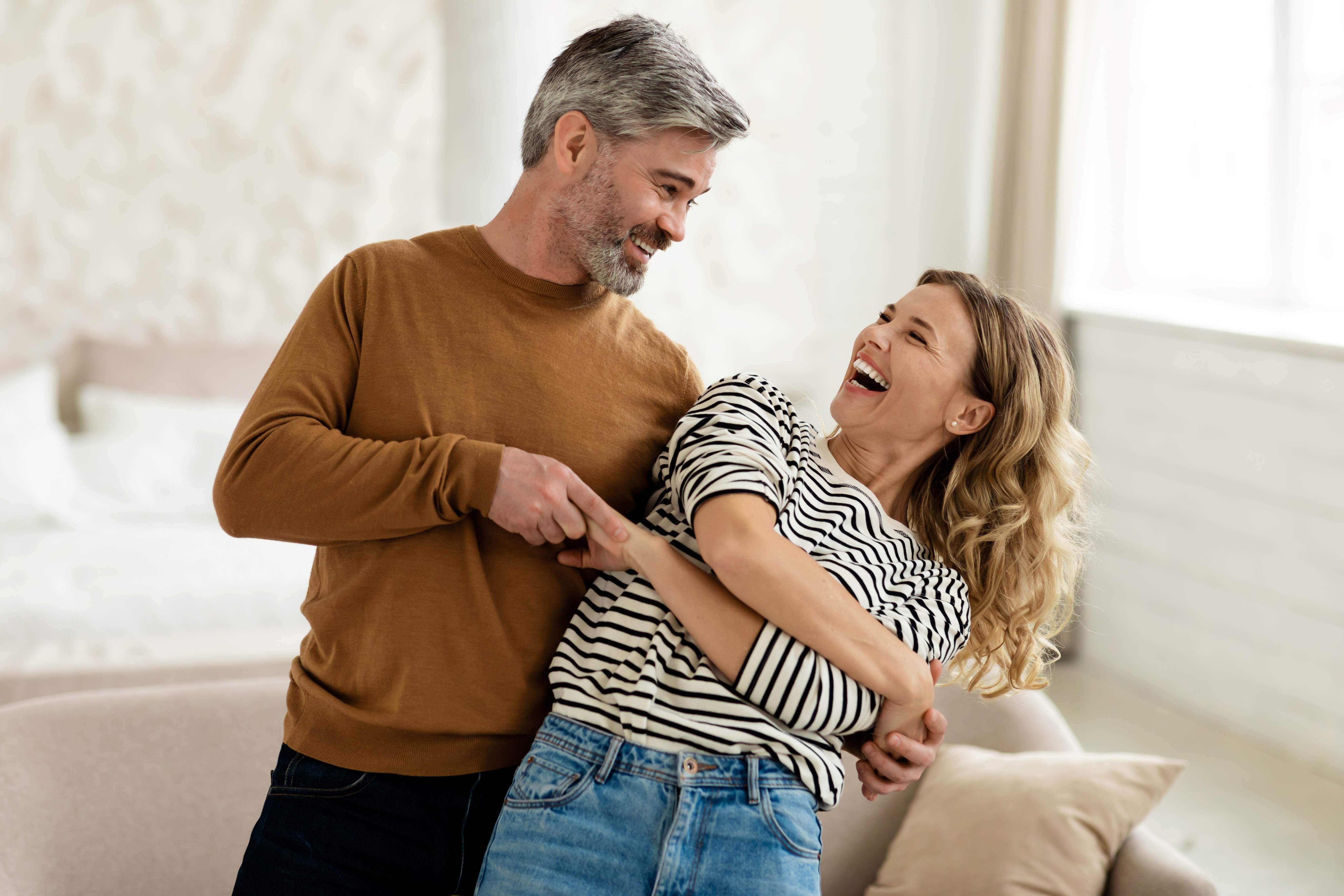 Man and woman dancing