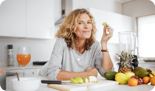 woman eating