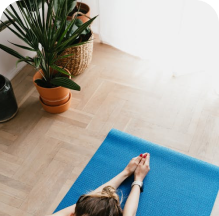 Woman doing yoga